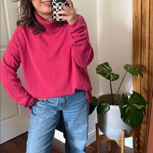 Colours Works by InCashmere 100% Cashmere High Low Mock Neck Sweater. XL